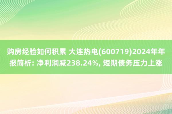 购房经验如何积累 大连热电(600719)2024年年报简析: 净利润减238.24%, 短期债务压力上涨