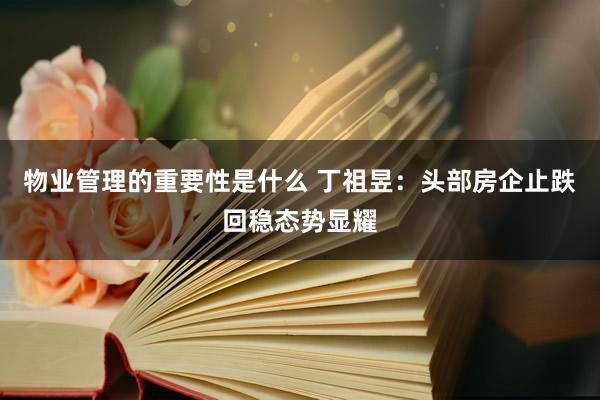 物业管理的重要性是什么 丁祖昱：头部房企止跌回稳态势显耀